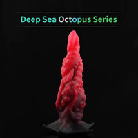 9.06in Deep Sea Tentacle Octopus Soft Silicone Big Dildo For Anus Clit