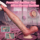 9.06in Double-layer Liquid Silicone Skin-like Soft Durable Construction Dildo