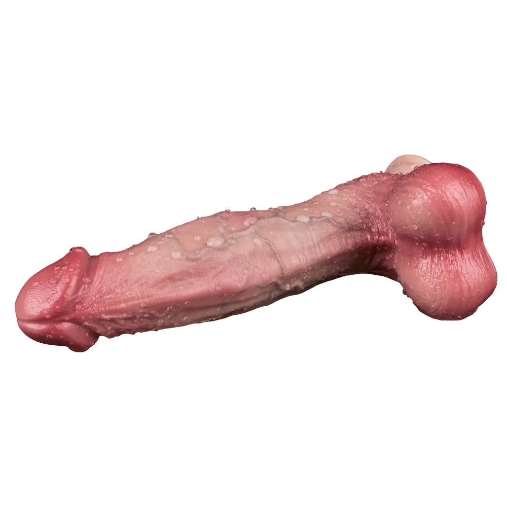 9.06in Double-layer Liquid Silicone Skin-like Soft Durable Construction Dildo