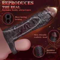 9.06in Elastic Penis Ring Dildo Sleeve For Men Couples Durable Sheath
