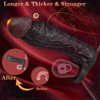 9.06in Elastic Penis Ring Dildo Sleeve For Men Couples Durable Sheath