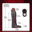 9.06in Elastic Penis Ring Dildo Sleeve For Men Couples Durable Sheath