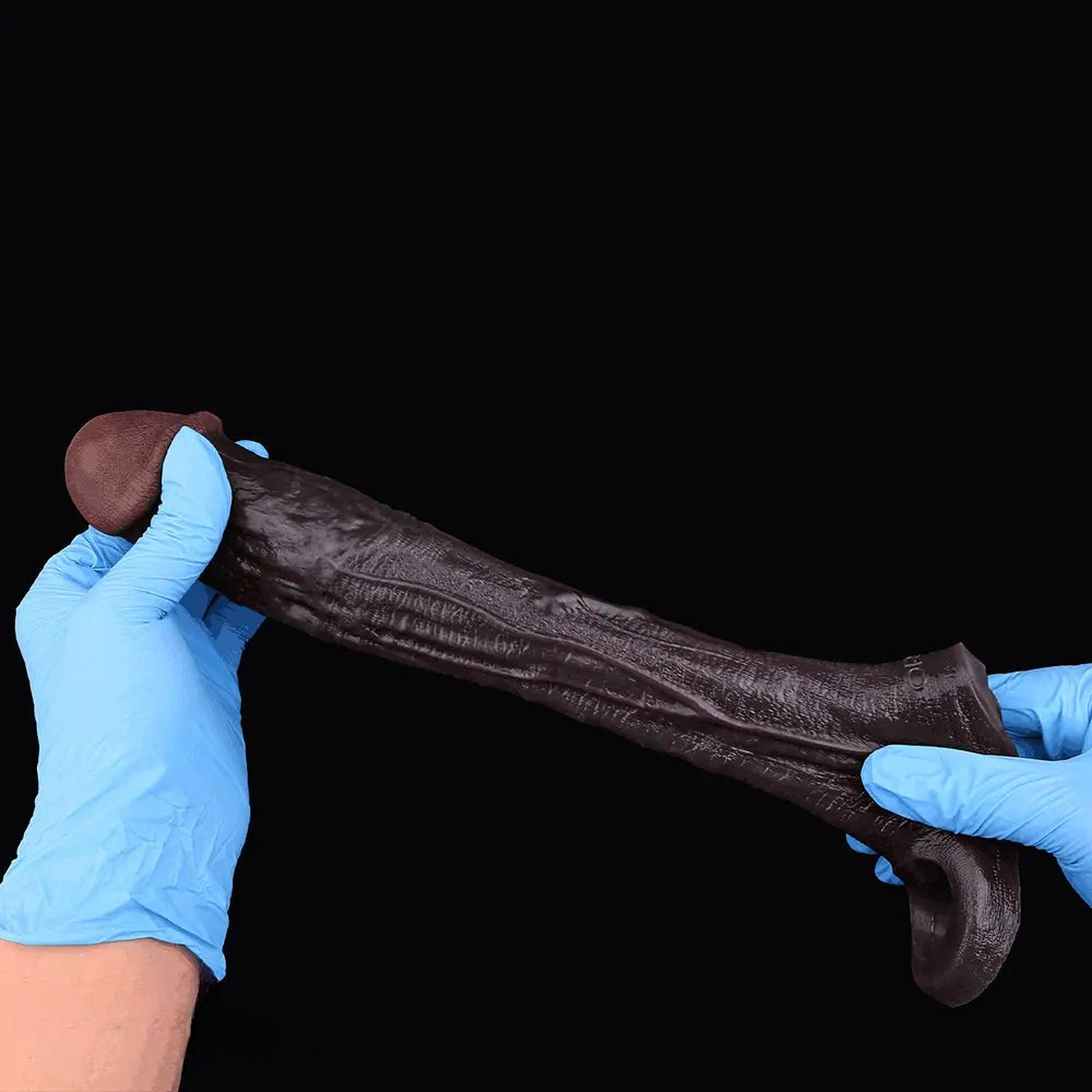 9.06in Elastic Penis Ring Dildo Sleeve For Men Couples Durable Sheath