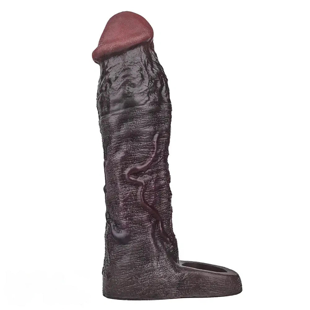 9.06in Elastic Penis Ring Dildo Sleeve For Men Couples Durable Sheath