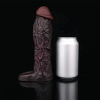 9.06in Elastic Penis Ring Dildo Sleeve For Men Couples Durable Sheath