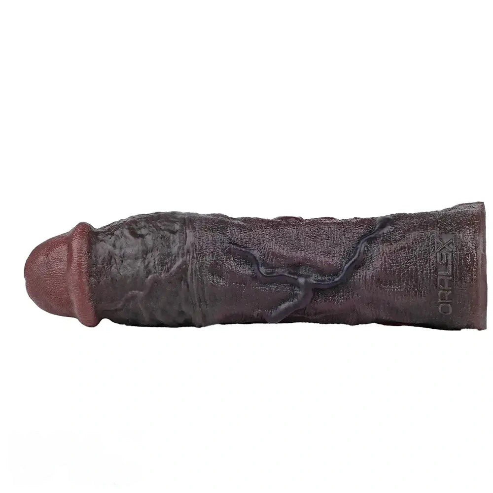 9.06in Elastic Penis Ring Dildo Sleeve For Men Couples Durable Sheath