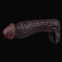 9.06in Elastic Penis Ring Dildo Sleeve For Men Couples Durable Sheath