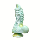 9.06in Fantasy Dragon Dildo Silicone Thick Large Anus Dildo With Suction Cup