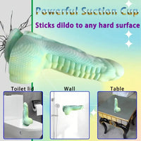 9.06in Fantasy Dragon Fantasy Monster Dildo Two Large Groove Textures