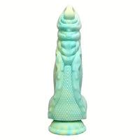 9.06in Fantasy Dragon Fantasy Monster Dildo Two Large Groove Textures
