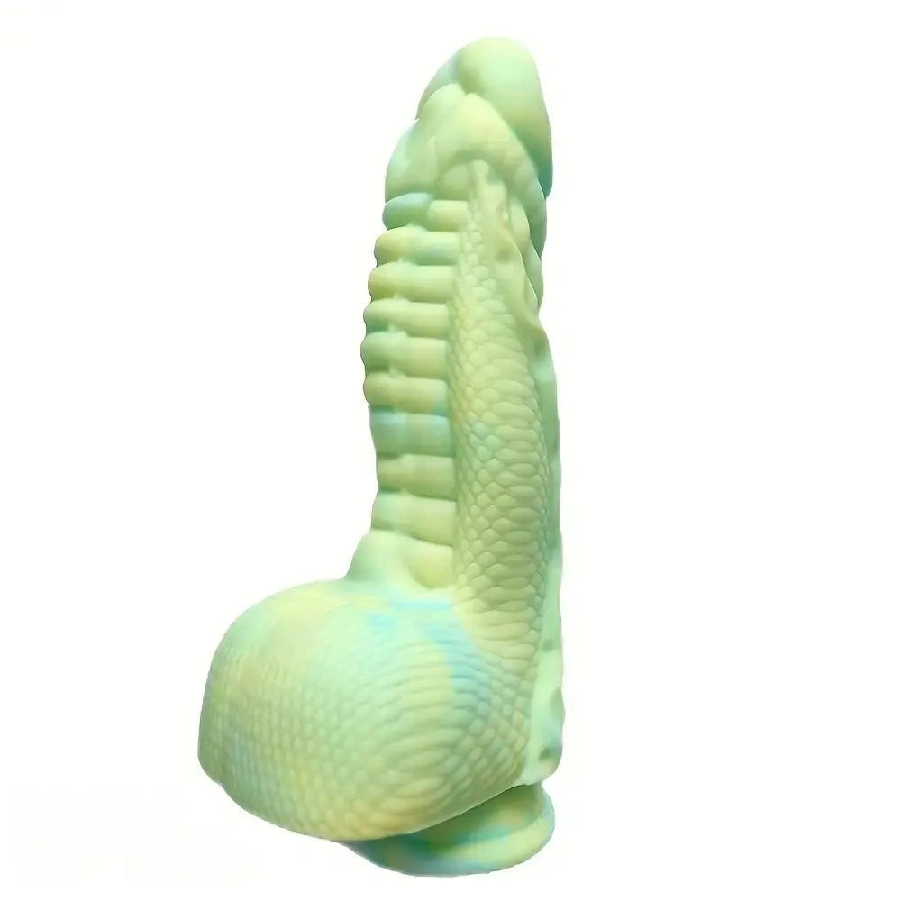 9.06in Fantasy Dragon Fantasy Monster Dildo Two Large Groove Textures