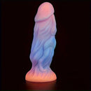9.06in Fantasy Luminous Silicone Soft Big Dildo For Women Men Sex