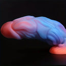 9.06in Fantasy Luminous Silicone Soft Big Dildo For Women Men Sex
