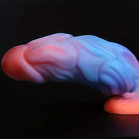 9.06in Fantasy Luminous Silicone Soft Big Dildo For Women Men Sex