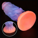 9.06in Fantasy Luminous Silicone Soft Big Dildo For Women Men Sex