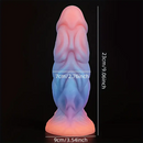9.06in Fantasy Luminous Silicone Soft Big Dildo For Women Men Sex