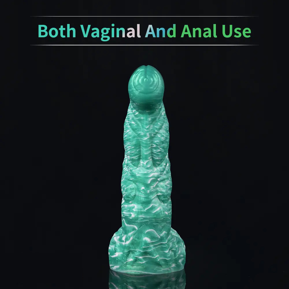 9.06in Fantasy Silicone Soft Dildo Large Thick Suction Cup Anal Sex Toy