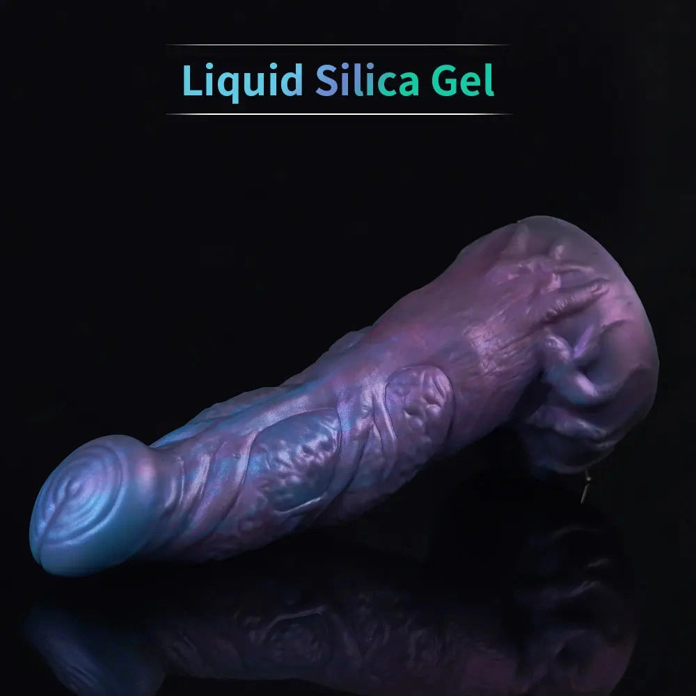9.06in Fantasy Silicone Soft Dildo Large Thick Suction Cup Anal Sex Toy