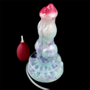 9.06in Fantasy Squirting Penis Silicone Big Dildo With Suction Cup