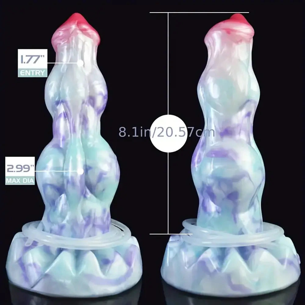9.06in Fantasy Squirting Penis Silicone Big Dildo With Suction Cup