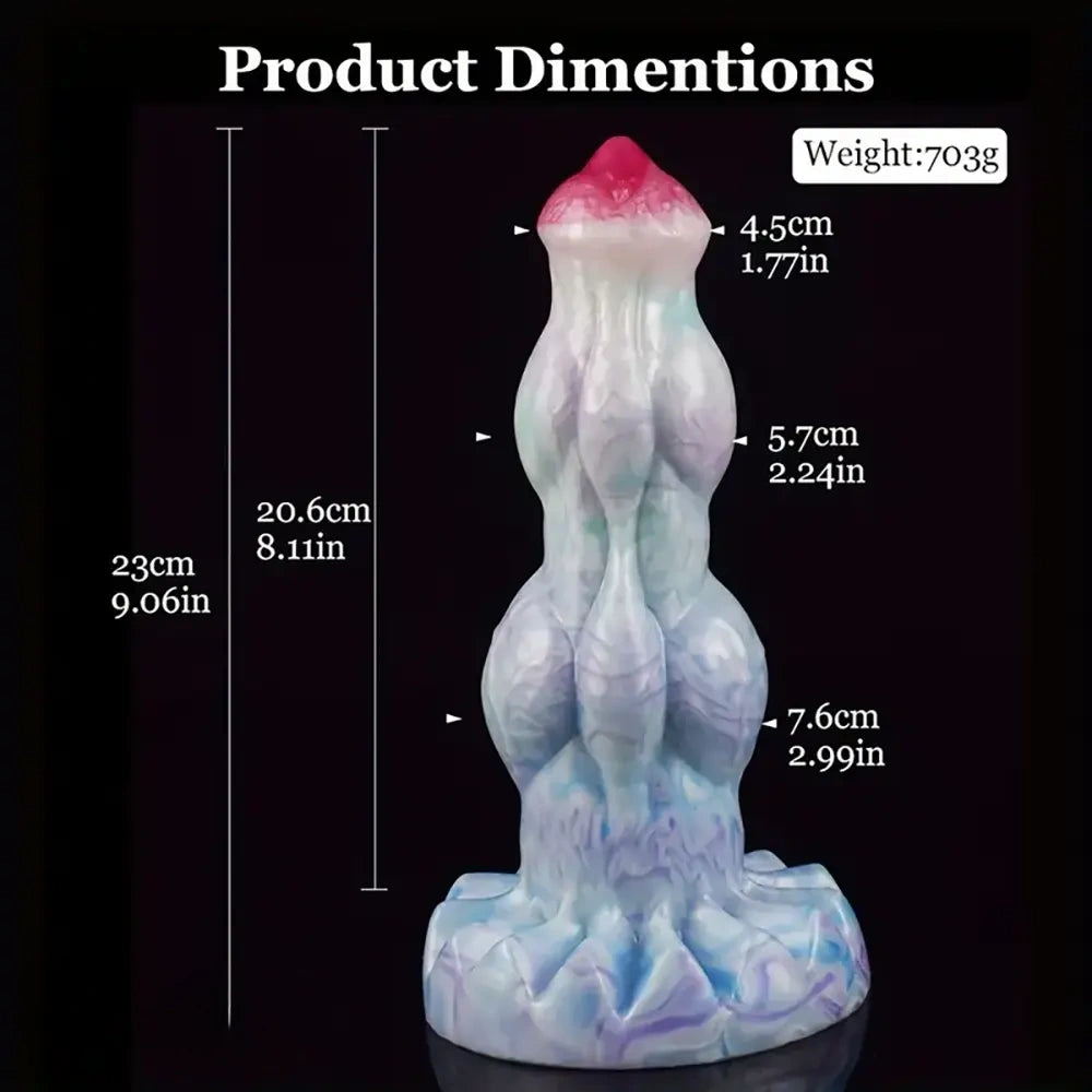 9.06in Fantasy Squirting Penis Silicone Big Dildo With Suction Cup