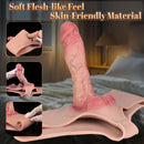 9.06in Hollow Penis Dildo Sleeve Silicone Soft Pants For Vaginal G-Spot