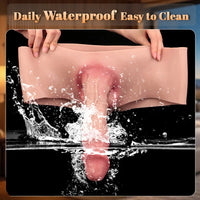 9.06in Hollow Penis Dildo Sleeve Silicone Soft Pants For Vaginal G-Spot