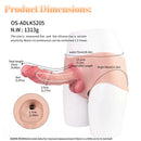 9.06in Hollow Penis Dildo Sleeve Silicone Soft Pants For Vaginal G-Spot