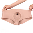 9.06in Hollow Penis Dildo Sleeve Silicone Soft Pants For Vaginal G-Spot