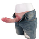 9.06in Hollow Penis Dildo Sleeve Silicone Soft Pants For Vaginal G-Spot
