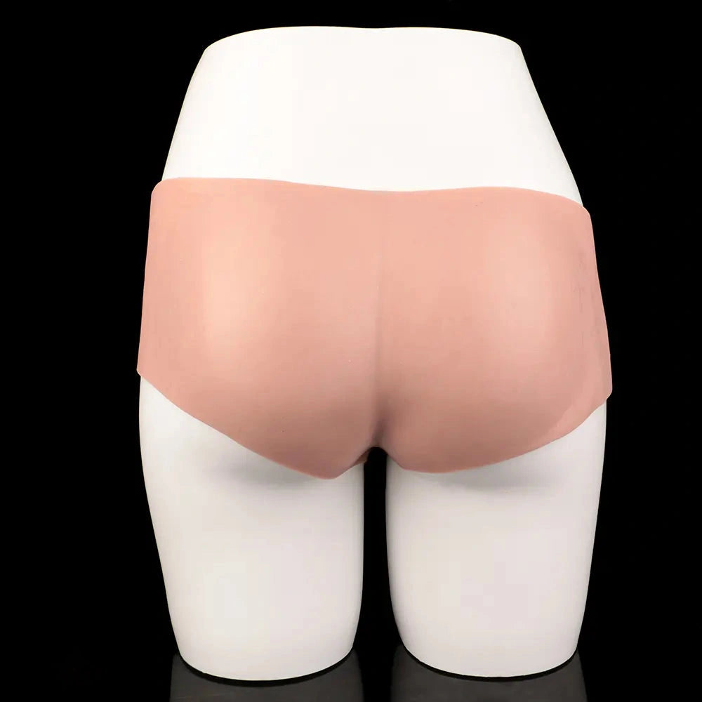 9.06in Hollow Penis Dildo Sleeve Silicone Soft Pants For Vaginal G-Spot