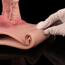 9.06in Hollow Penis Dildo Sleeve Silicone Soft Pants For Vaginal G-Spot