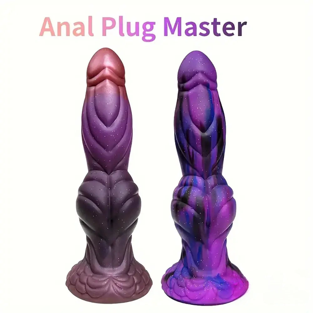 9.06in Liquid Silicone Monster Big Dildo For Males Females Sex Toy
