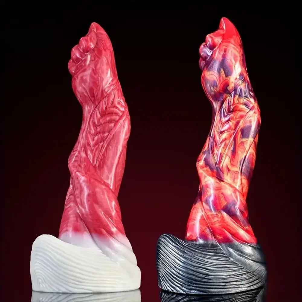 9.06in Real Cock Big Monster Penis Soft Silicone Dildo Anal Expander