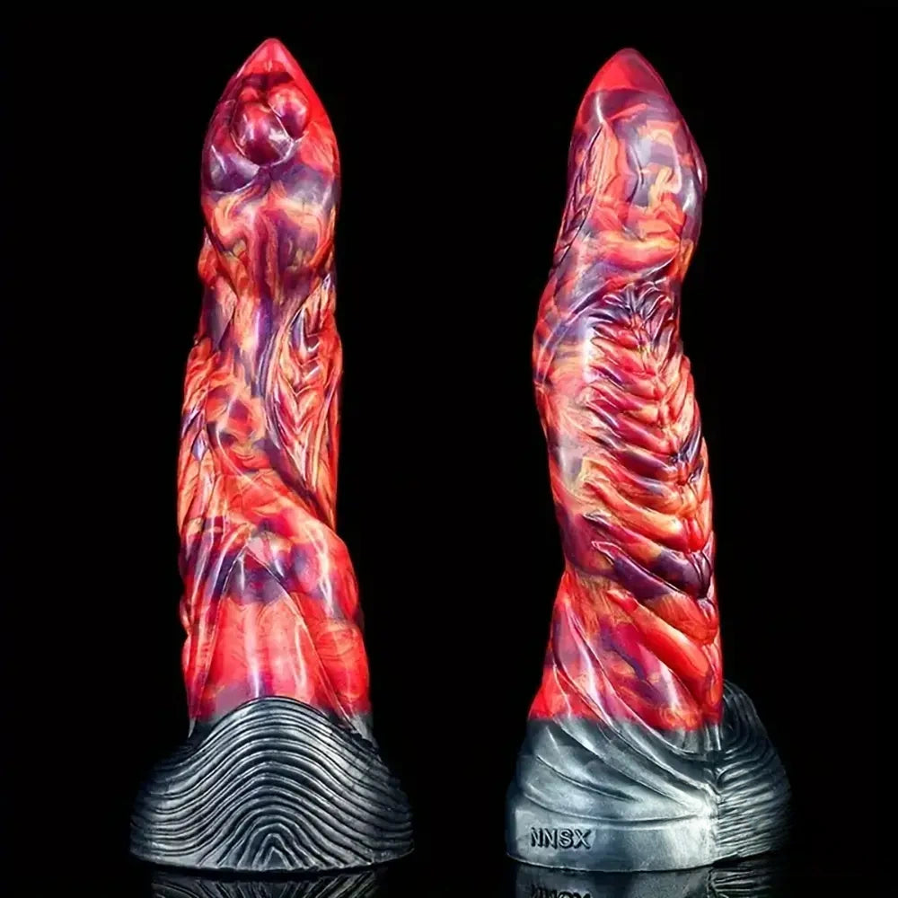 9.06in Real Cock Big Monster Penis Soft Silicone Dildo Anal Expander
