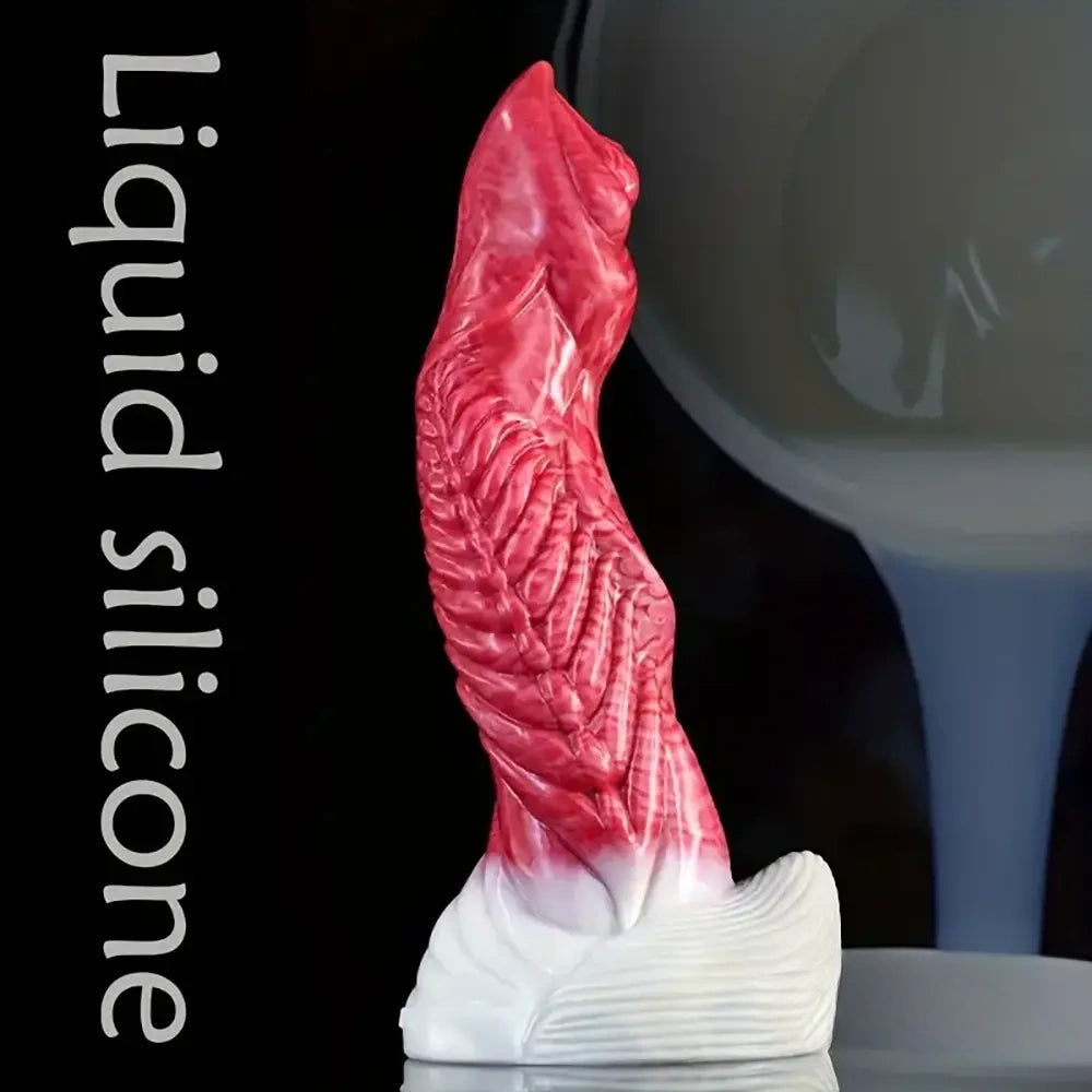 9.06in Real Cock Big Monster Penis Soft Silicone Dildo Anal Expander