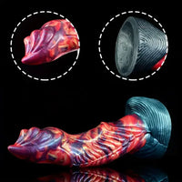 9.06in Real Cock Big Monster Penis Soft Silicone Dildo Anal Expander