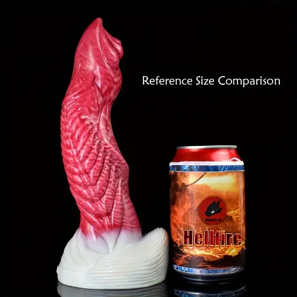 9.06in Real Cock Big Monster Penis Soft Silicone Dildo Anal Expander
