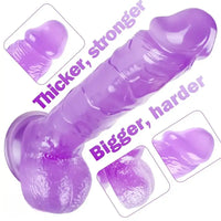 9.06in Realistic Lifelike Penis PVC Dildo With Strong Suction Cup