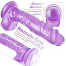 9.06in Realistic Lifelike Penis PVC Dildo With Strong Suction Cup