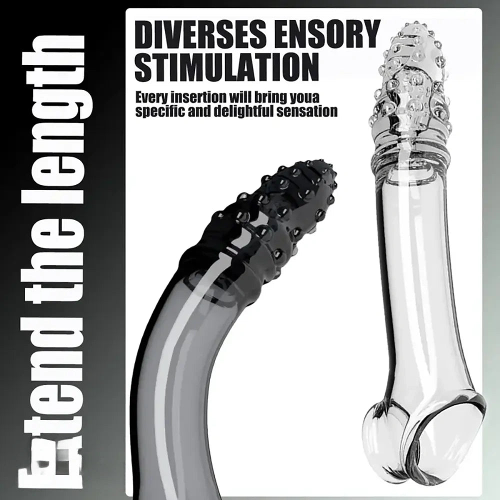 9.06in Realistic Soft-Touch Hollow TPE Soft Spiked Dildo For Women
