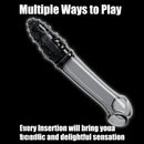 9.06in Realistic Soft-Touch Hollow TPE Soft Spiked Dildo For Women