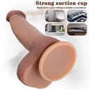 9.06in Redhead Riding Dildo Cyberskin Sex Toy For Orgasm