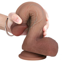 9.06in Redhead Riding Dildo Cyberskin Sex Toy For Orgasm
