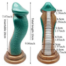9.06in Silicone Soft Big Fantasy Snake Curved Dildo For Sex Love