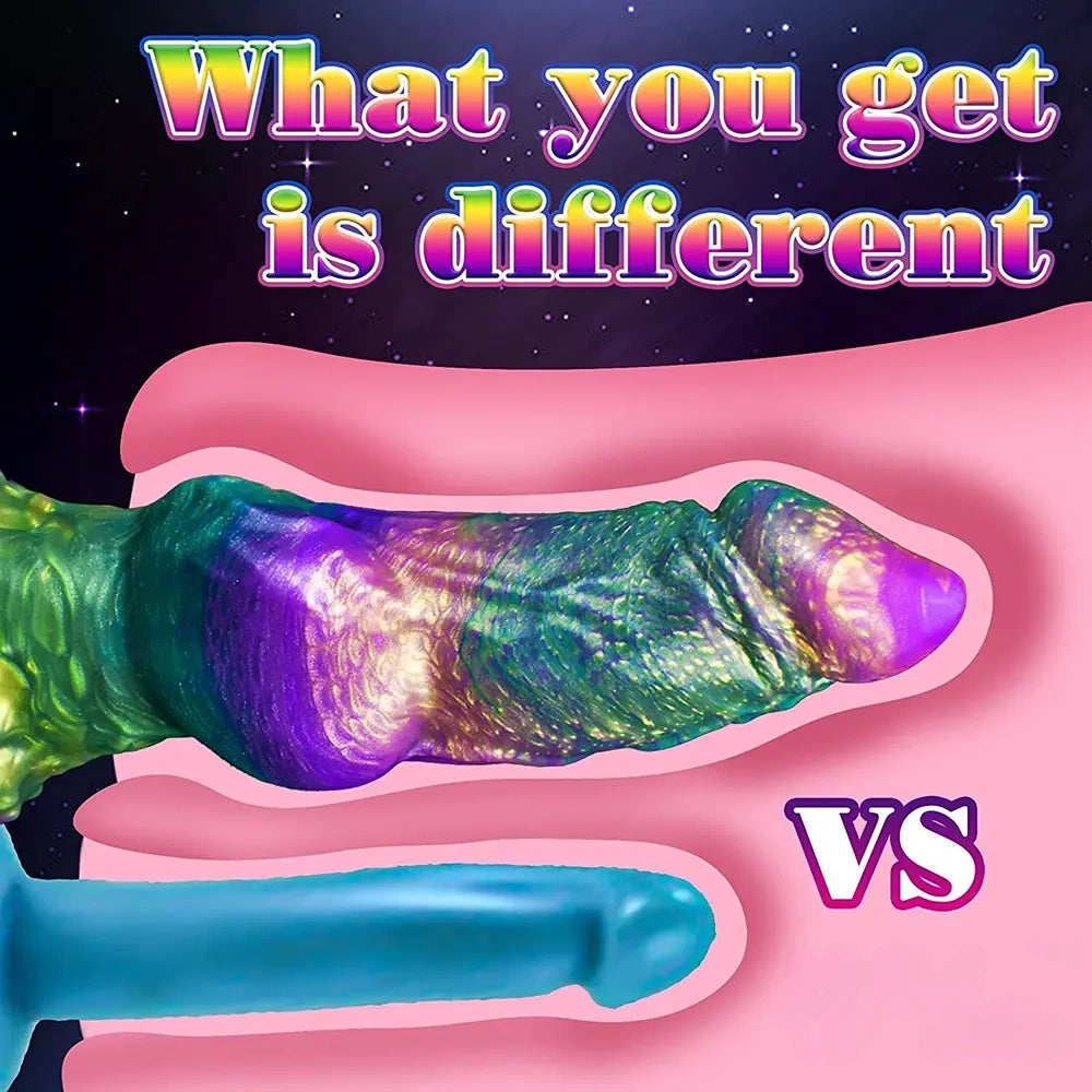 9.06in Silicone Soft Fantasy Big Wolf Knot Dildo With Suction Cup