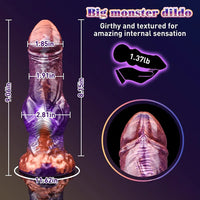 9.06in Silicone Soft Fantasy Big Wolf Knot Dildo With Suction Cup