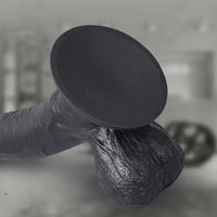 9.06in Uncut Lifelike Soft Big Dildo Anal Sex Toy For Women Men Love Toy