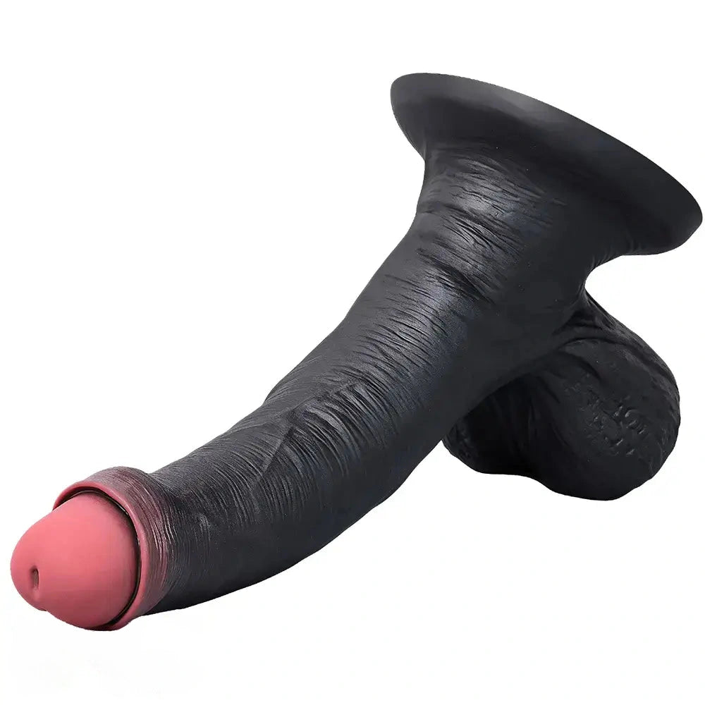 9.06in Uncut Lifelike Soft Big Dildo Anal Sex Toy For Women Men Love Toy