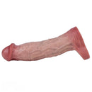 9.06in Vibrating Realistic Remote Silicone Hollow Dildo Sleeve Extender